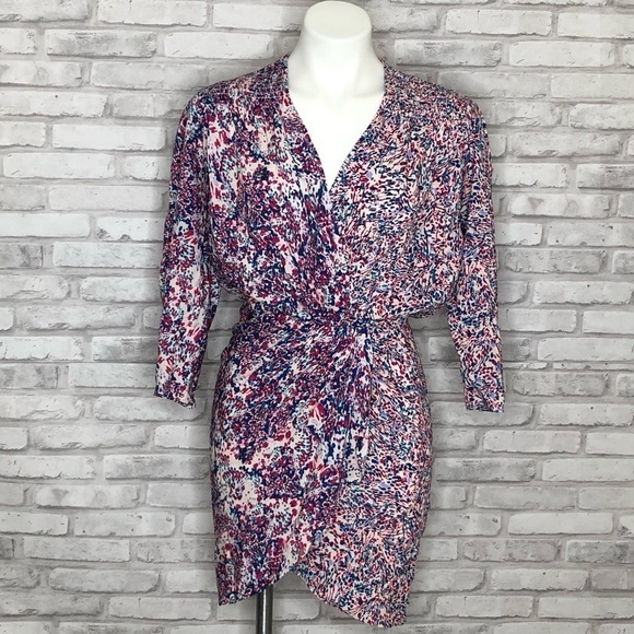 IRO Firenze wrap mini dress, size XS / 2 - Picture 3 of 10